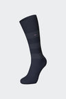 Paire de chaussettes rayées en coton mélangé noir
