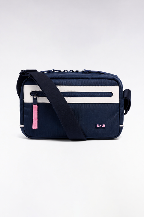 Sac sacoche bimatière horizontal marine colorblock - Image 1