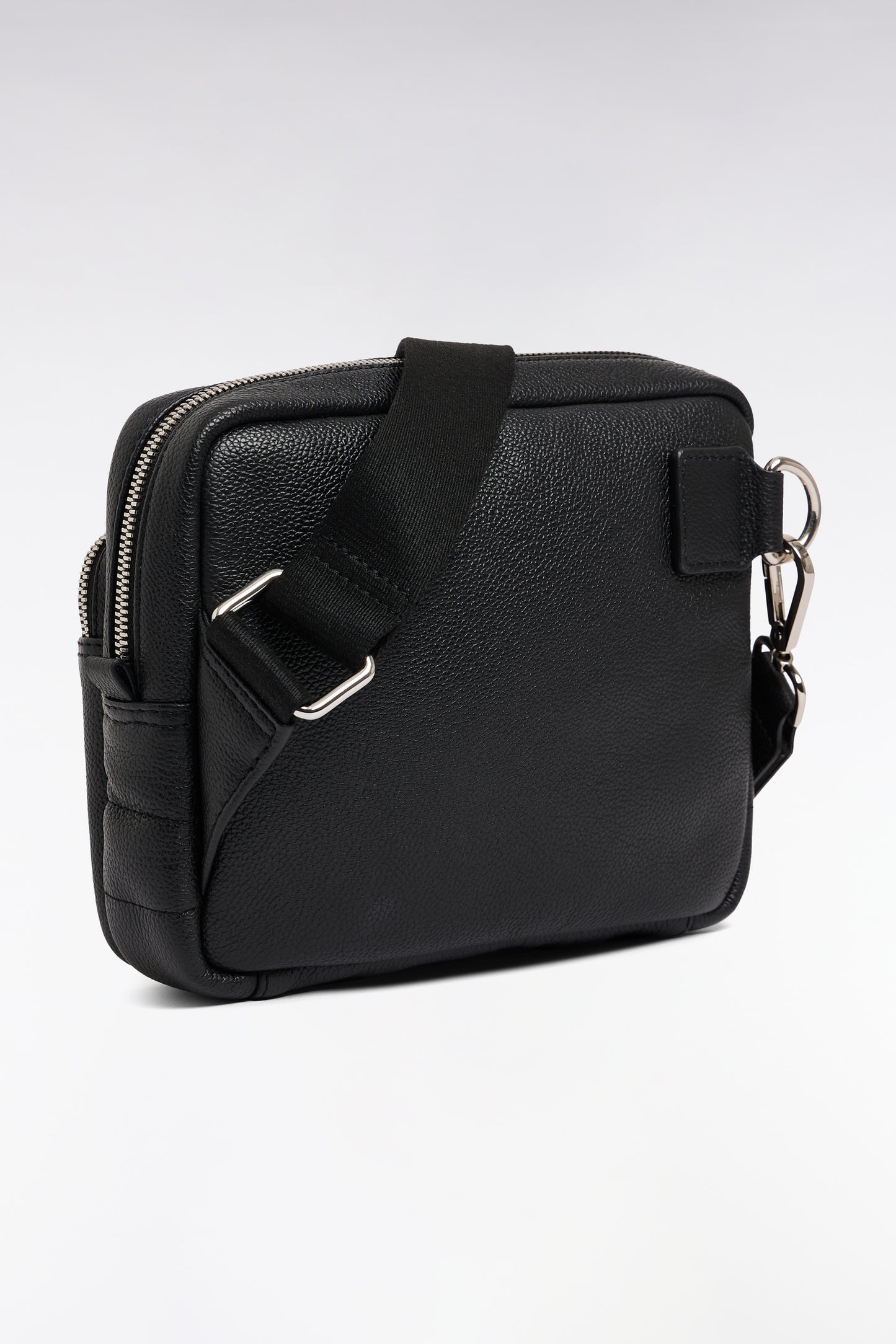 Sac besace en cuir de vachette noir