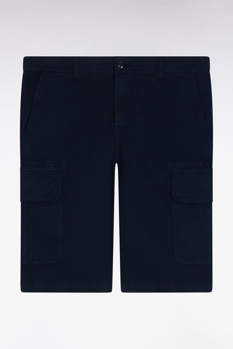 Bermuda cargo en coton marine - Image 2