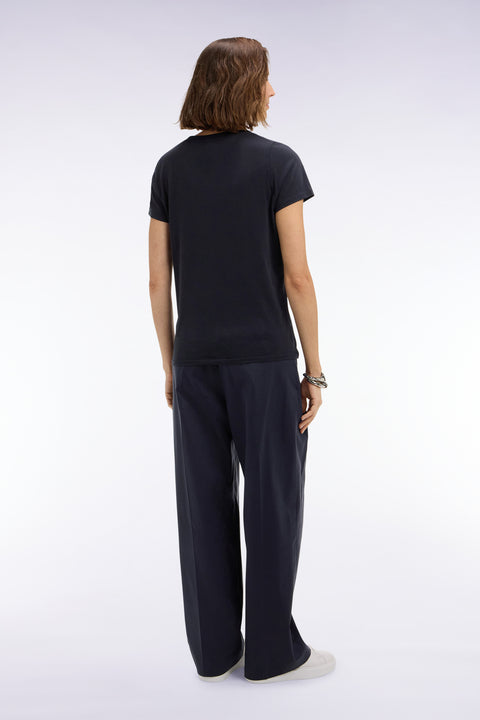 Pantalon flare fluide noir - Image 3
