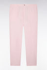 Pink cotton canvas pants