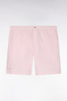 Short en popeline de coton rose
