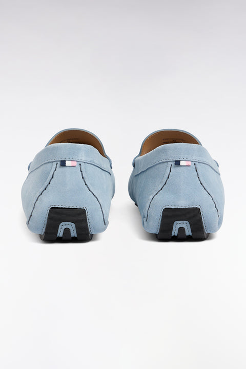 Mocassins en cuir suédé ciel - Image 3