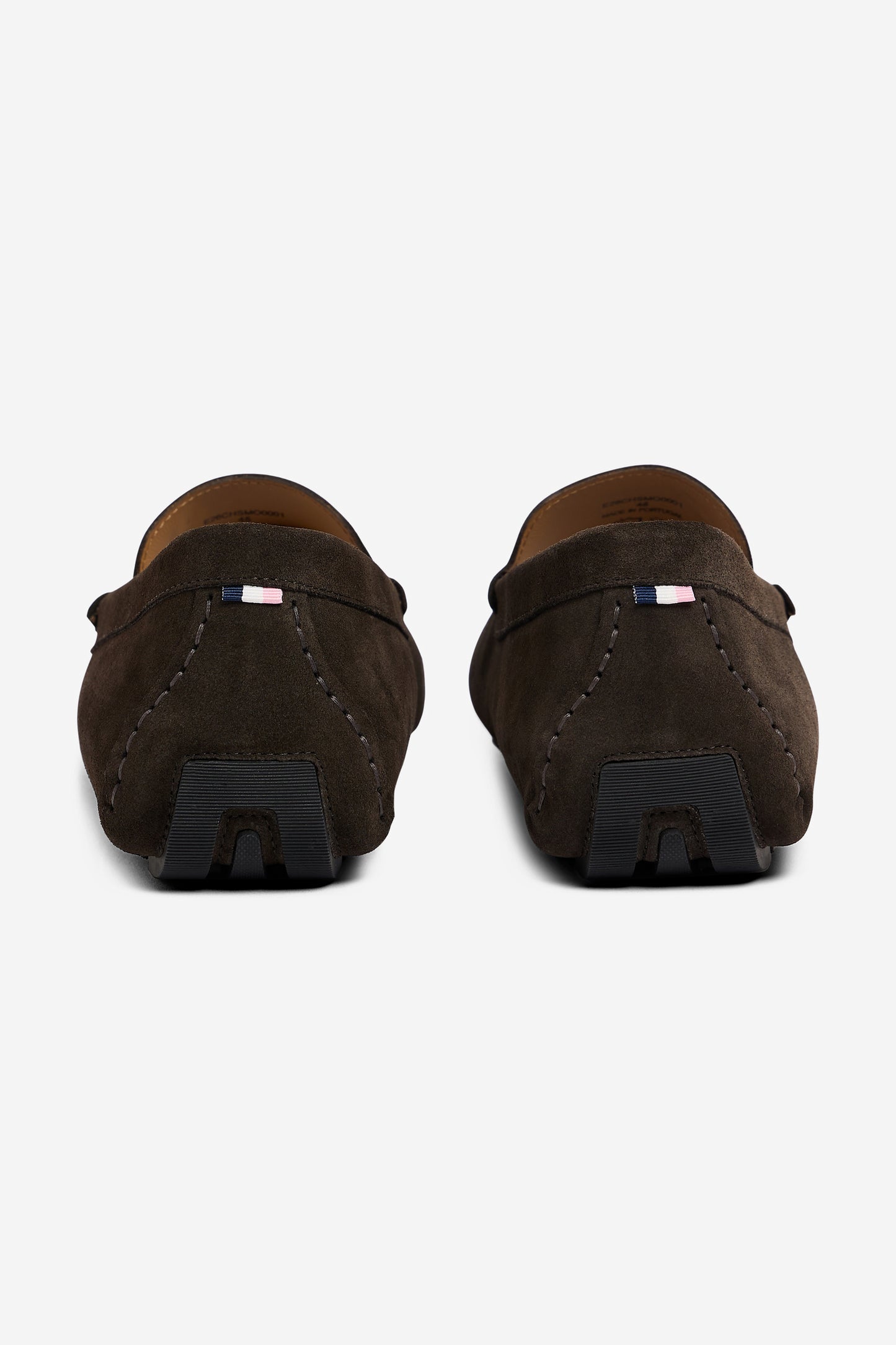 Mocassins en cuir suédé marron