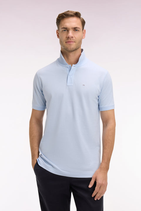 Polo à manches courtes en coton ciel coupe regular - Image 3