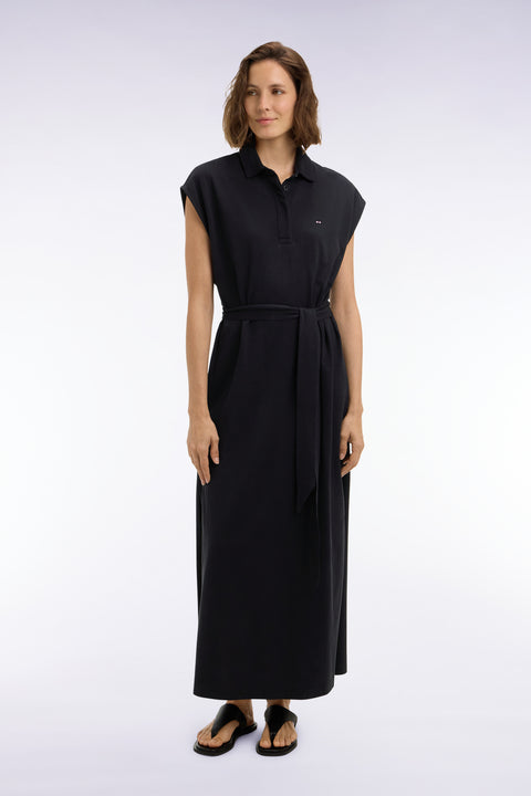 Robe maillot sans manches en coton noir coupe oversized - Image 3