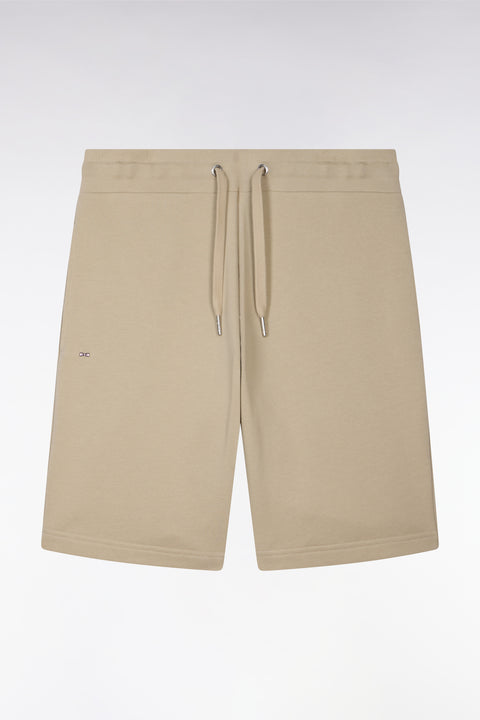 Short en molleton coton beige - Image 2