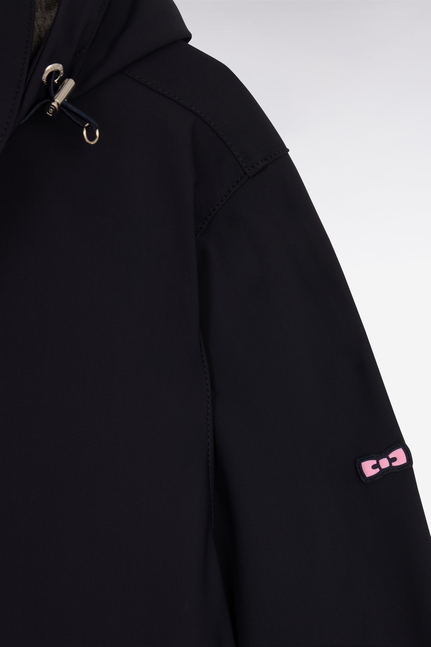 Imperméable en nylon technique double face marine