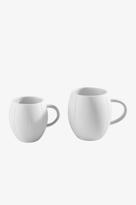 White Limoges porcelain mug - Image 2