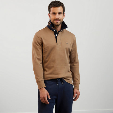 Maillot beige foncé manches longues - Image 1