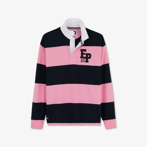 Maillot rose manches longues à rayures - Image 2