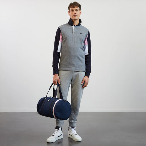 Maillot gris colorblock manches longues - Image 1