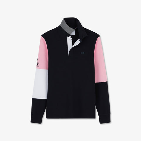 Maillot rose colorblock XV de France manches longues - Image 2