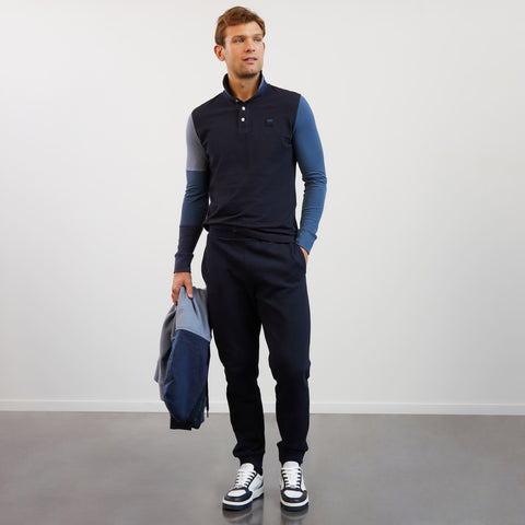 Polo colorblock manches longues - Image 1