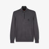 Pull gris foncé camionneur en maille fantaisie