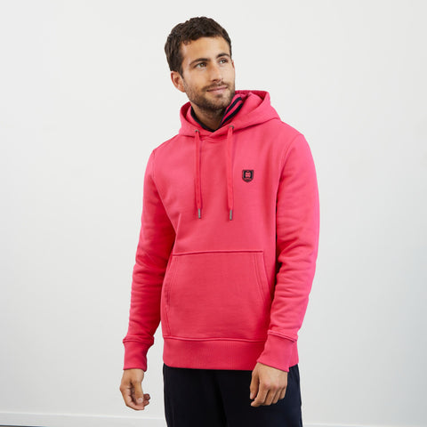 Sweat rose uni à capuche - Image 3