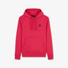 Sweat rose uni à capuche