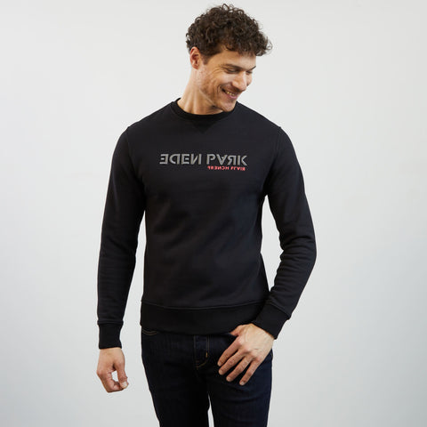 Sweat noir col rond - Image 3