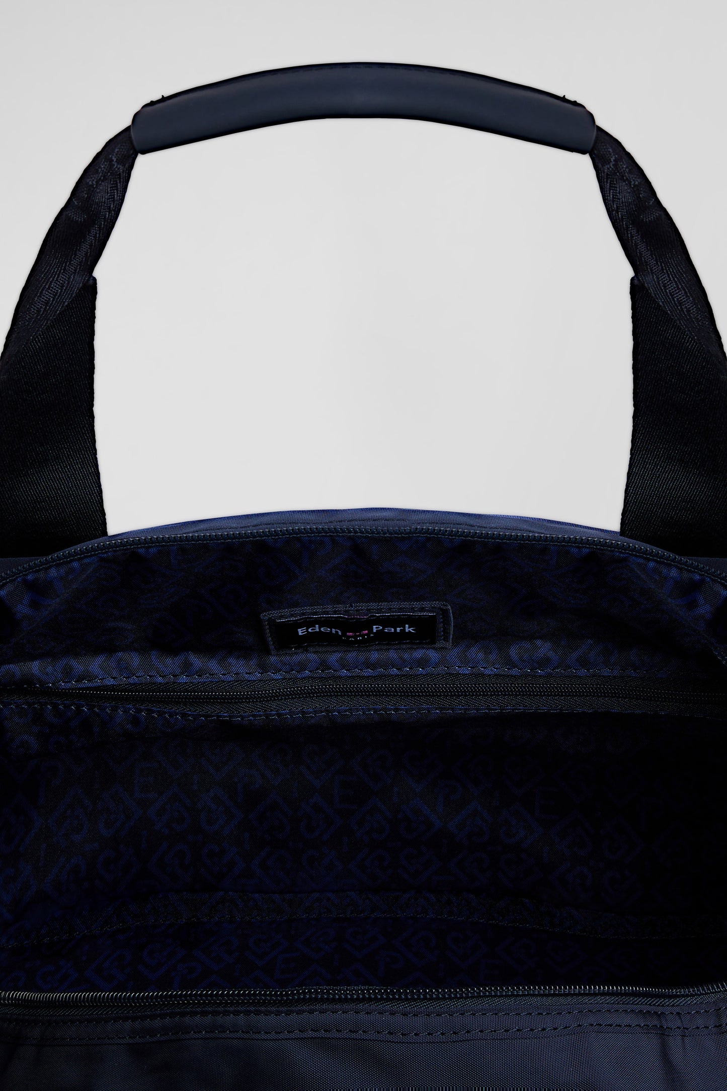 Navy blue sports duffle bag