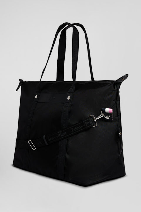 Black jacquard Eden Park travel bag - Image 3