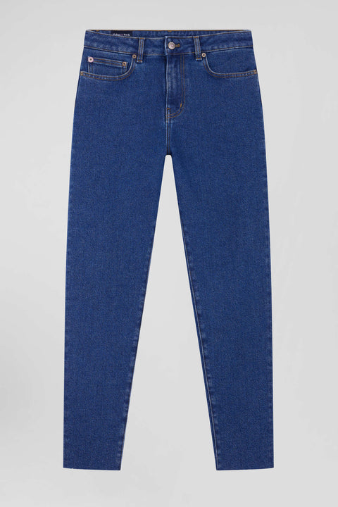 Jean 5 poches en coton bleu foncé coupe Slim - Image 2