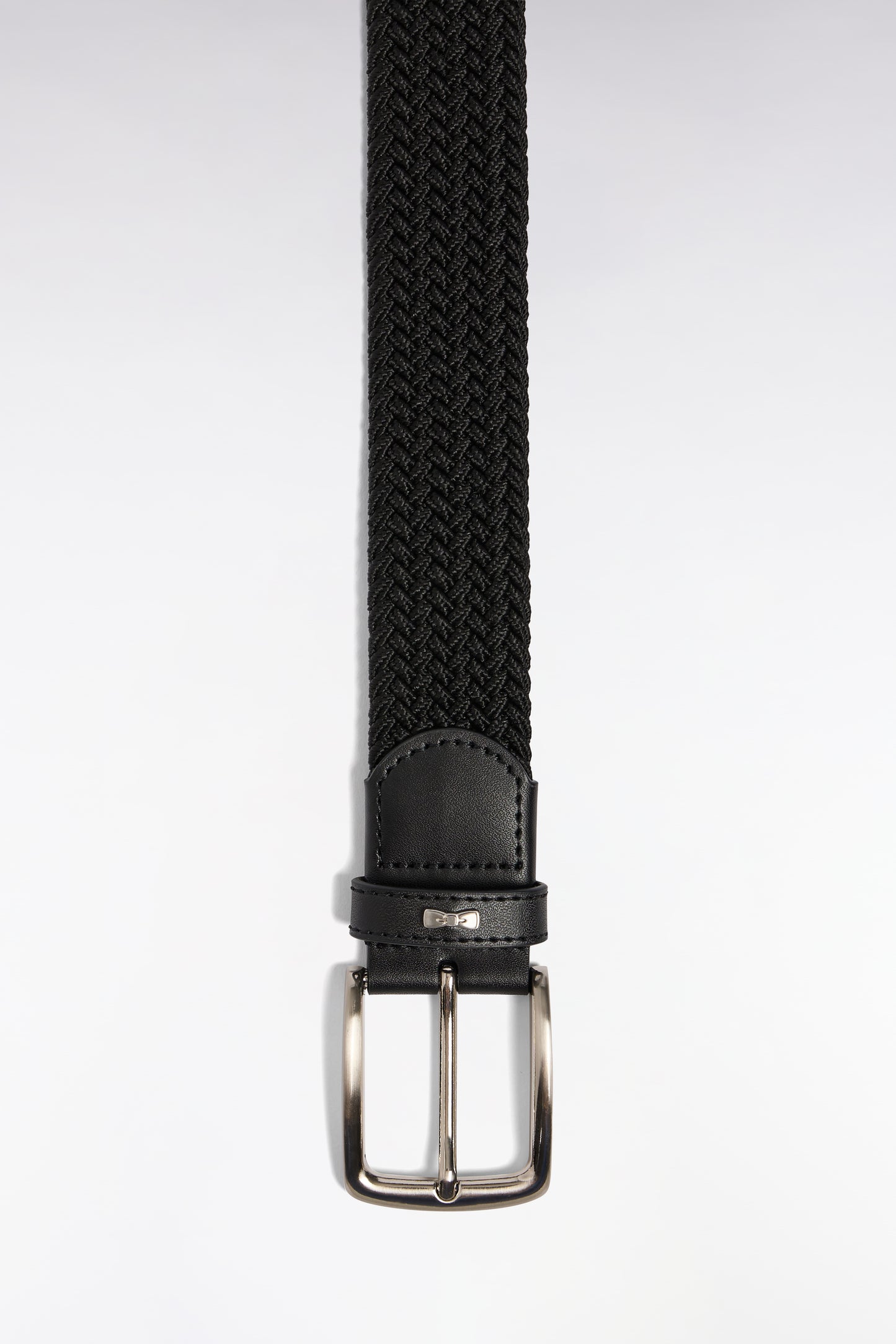 Black elasticated textile belt