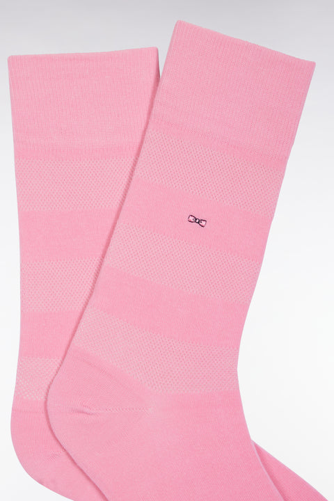 Chaussettes en coton stretch mélangé roses - Image 2