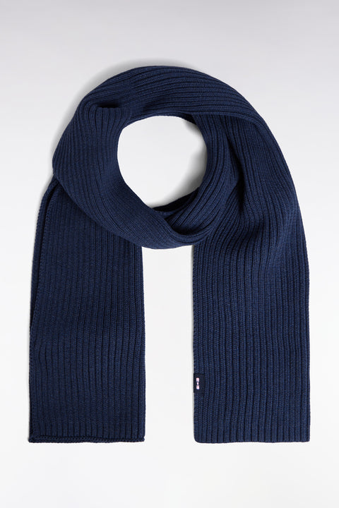 Navy cotton scarf - Image 1