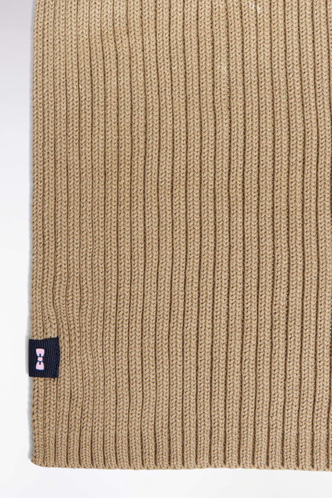 Écharpe en coton beige - Image 2