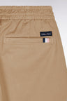 Pantalon chino sans plis en coton stretch camel
