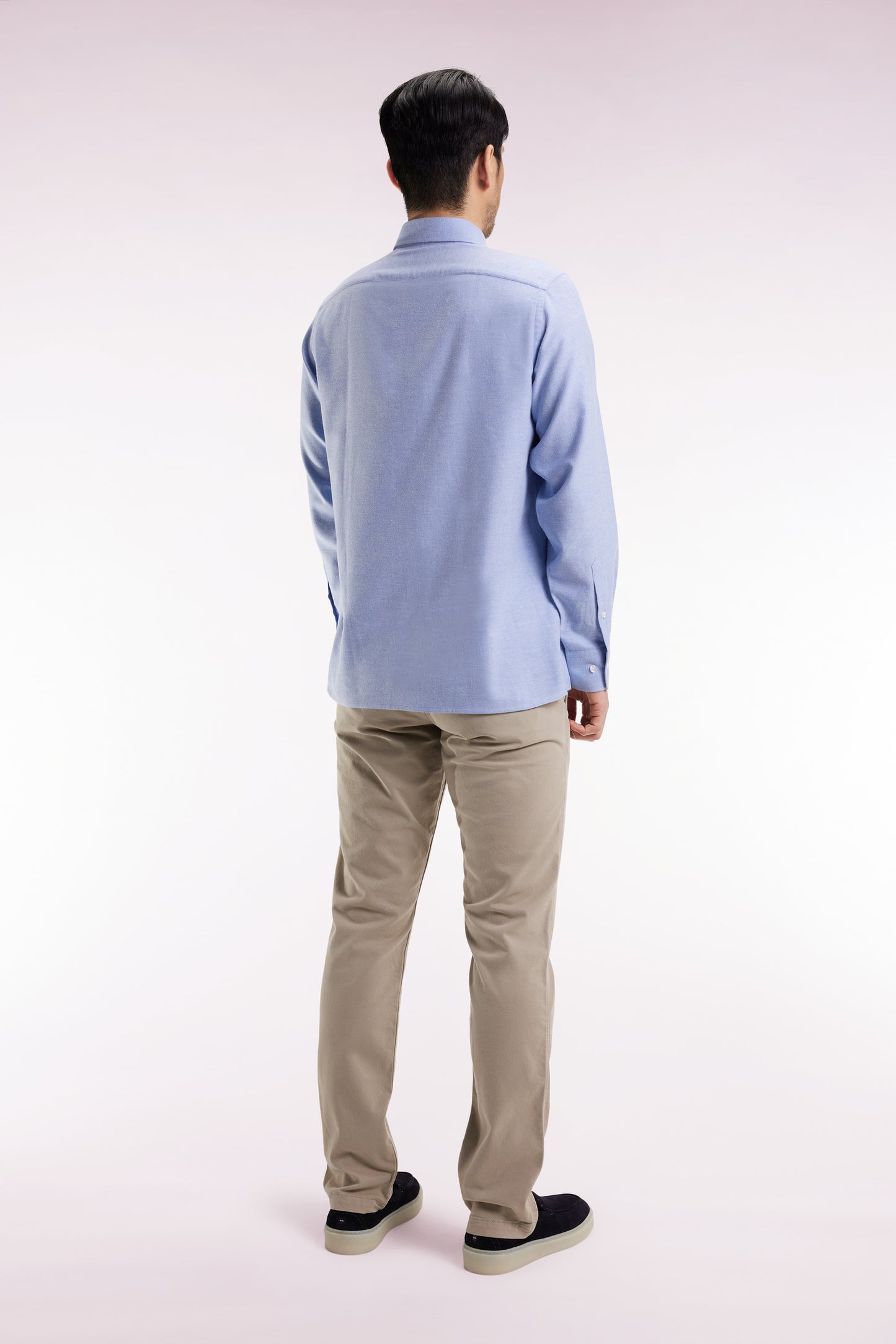 Pantalon chino sans plis en coton stretch beige