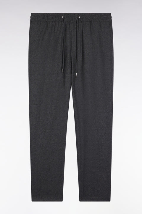 Pantalon à taille élastique gris chiné coupe Modern - Image 2