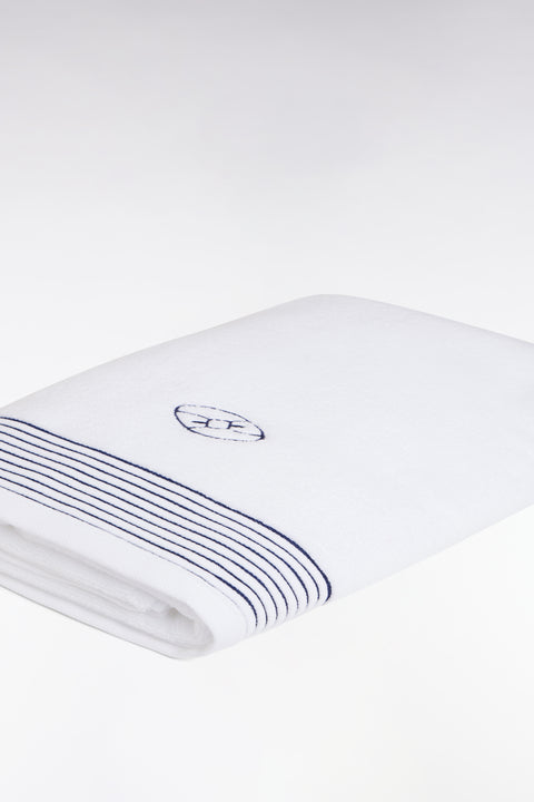 White cotton terry bath towel - Image 2