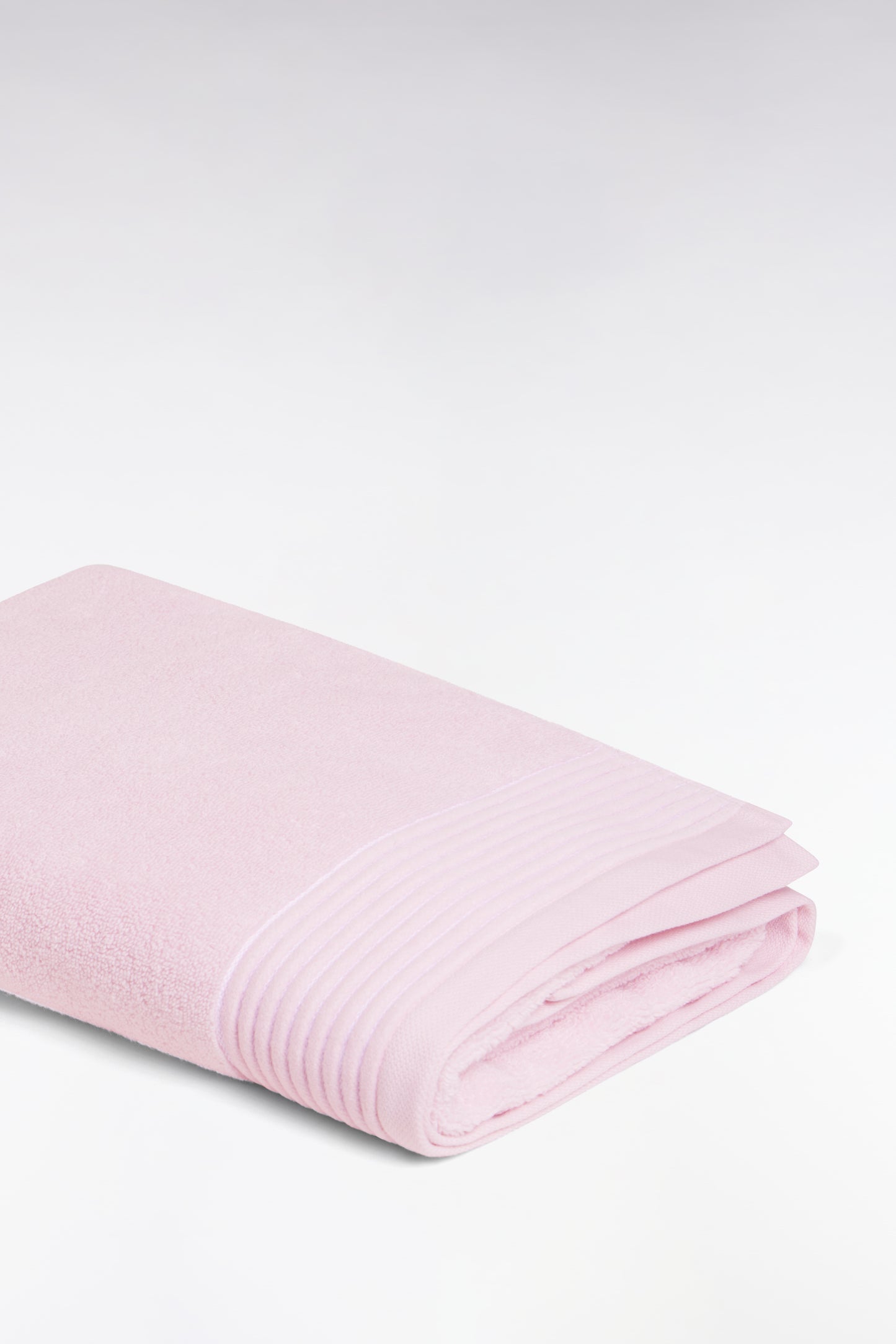 Drap de bain en coton éponge rose