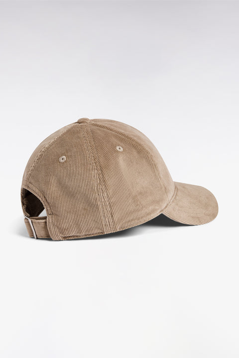 Casquette en velours côtelé beige - Image 2