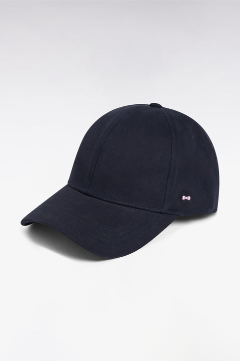 Casquette en piqué coton marine - Image 1