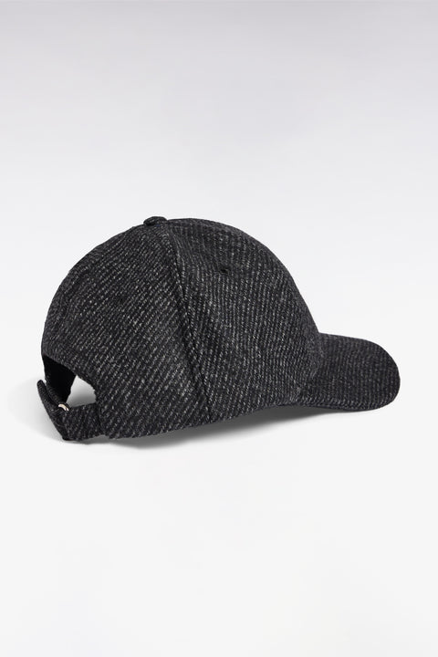 Casquette en drap de laine grise - Image 2