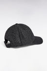 Casquette en drap de laine grise