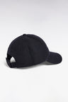 Casquette en drap de laine marine