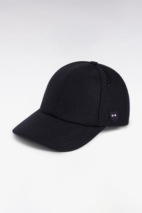 Casquette en drap de laine marine - Image 1