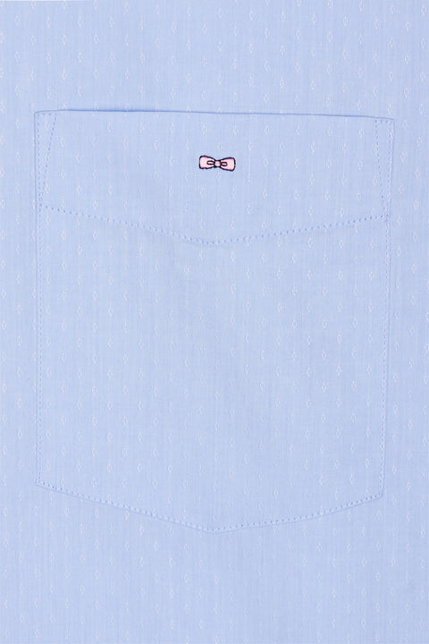 Chemise à manches courtes ciel coupe droite - Image 2