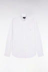 Straight-cut white cotton shirt