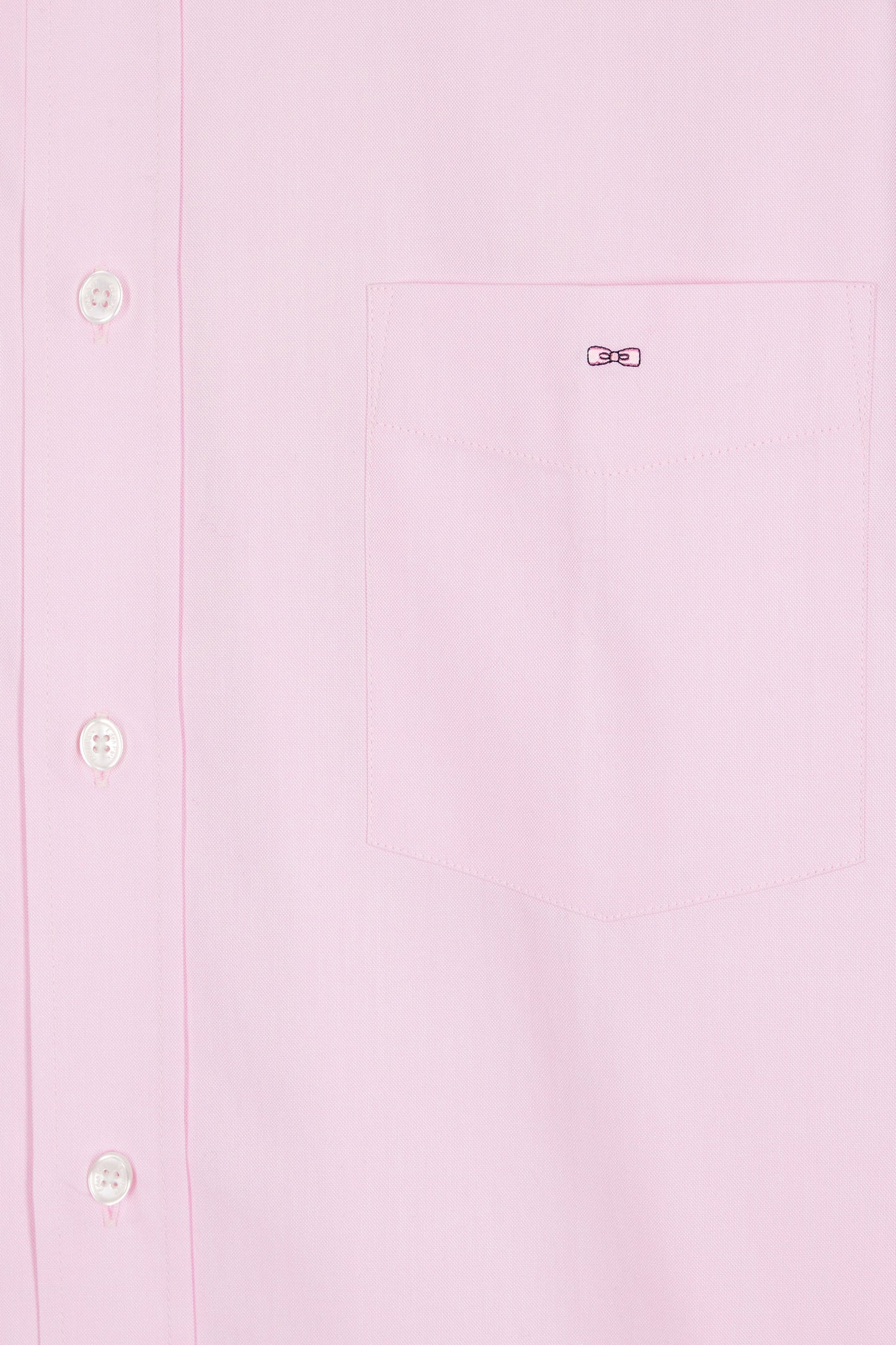 Chemise en coton rose coupe droite