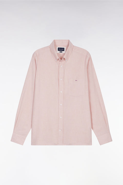 Pink flannel shirt, straight cut - Image 2