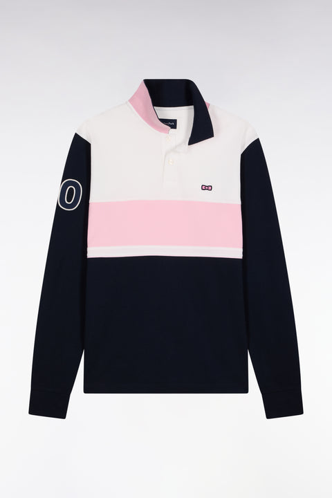 Polo à manches longues tricolore coupe Regular - Image 2