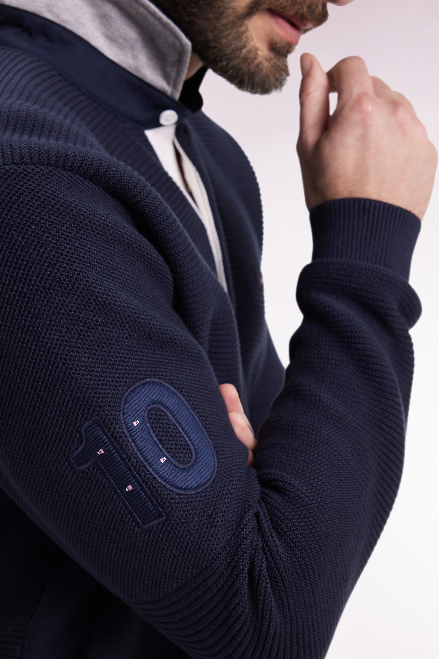 Pull en coton marine