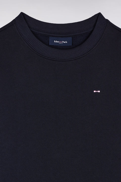 Sweatshirt en molleton coton marine - Image 2