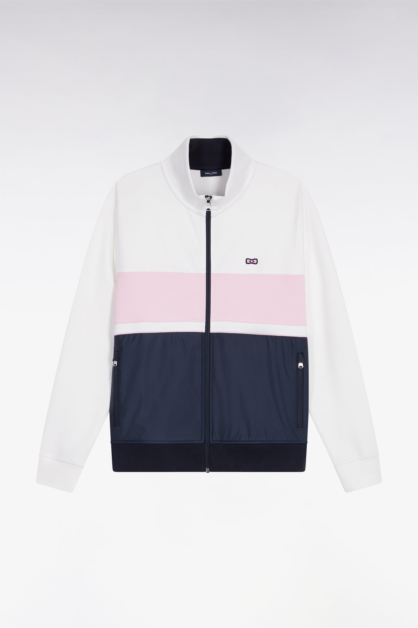 Sweatshirt en coton mélangé rose