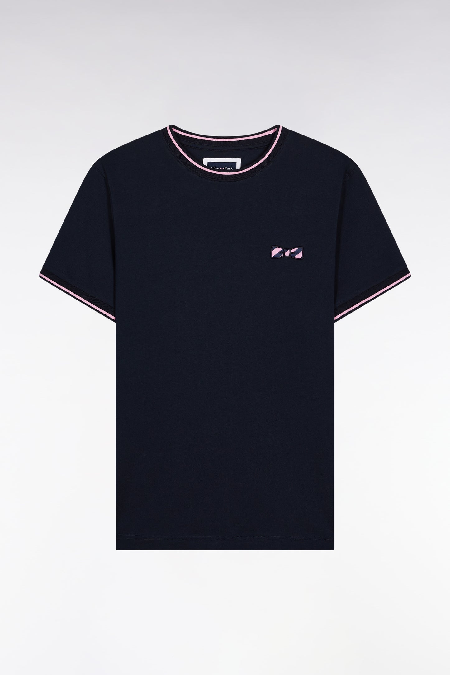 T-shirt à manches courtes en coton marine